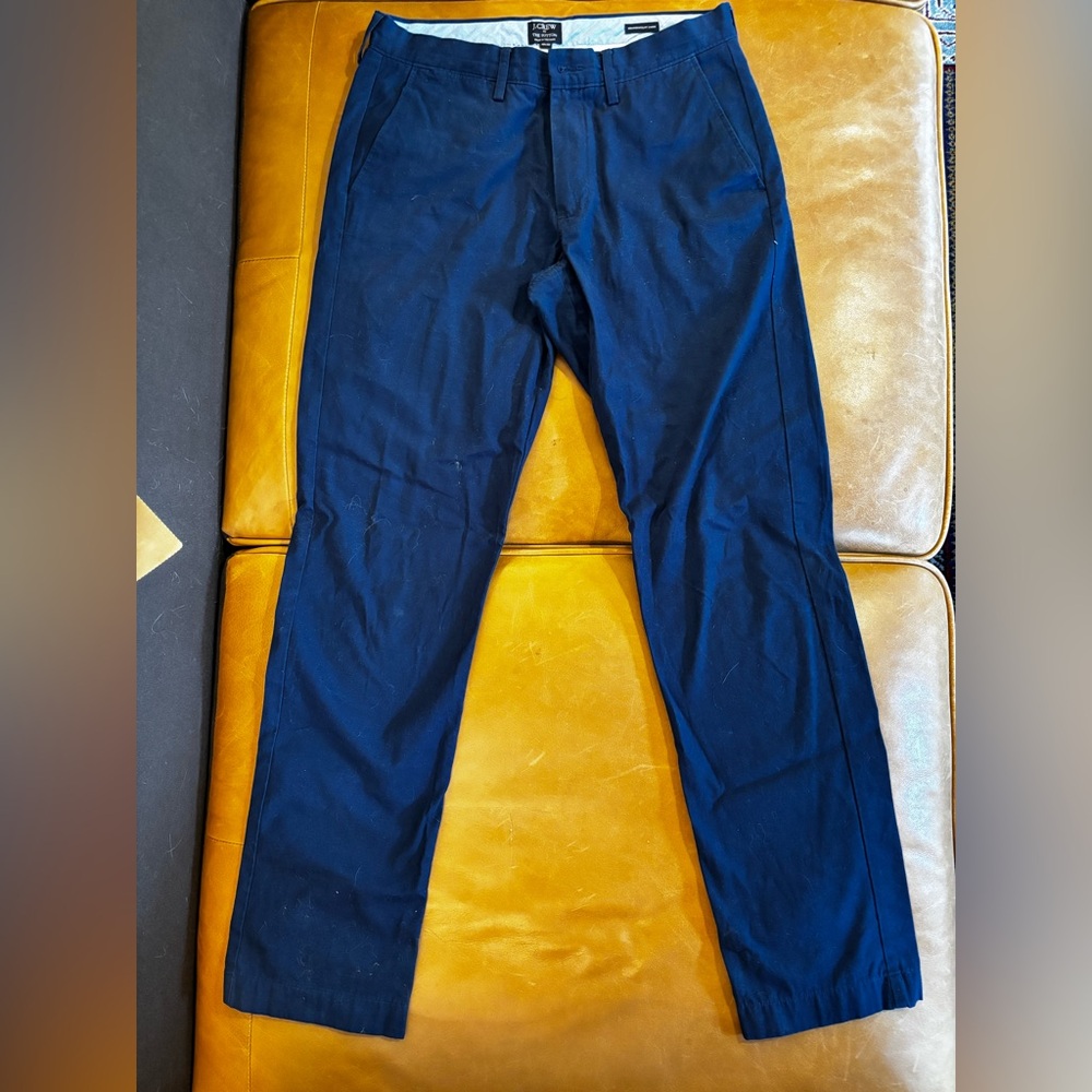 J. Crew Navy Summerweight Chino Pants